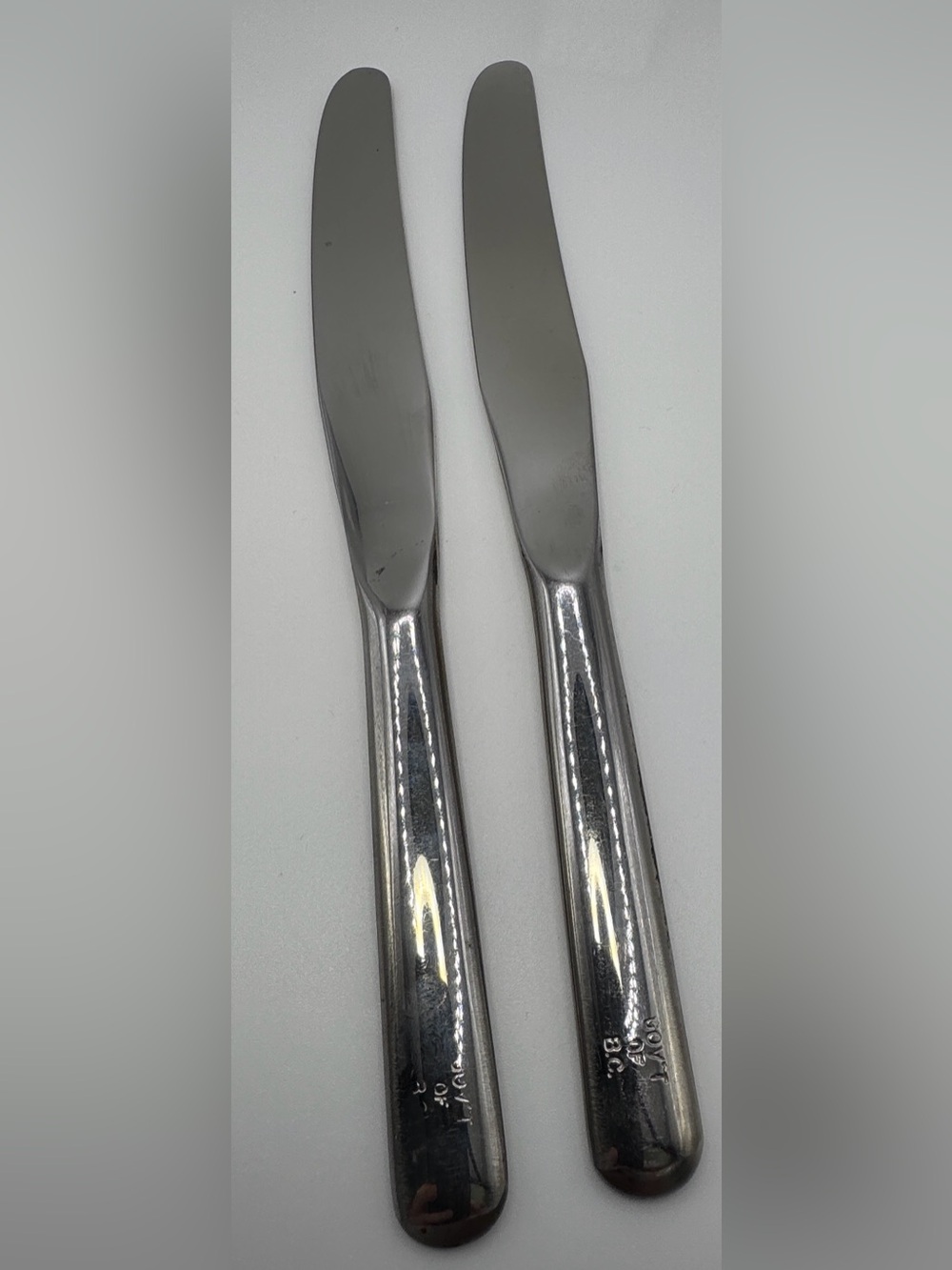 VTG McGlashan Stainless Steel Institutional Knives Set of 2 Govt of B.C. Stamped